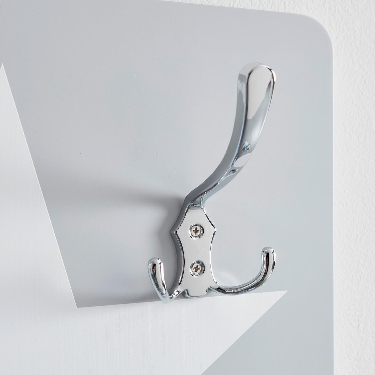 Kindergarderobe grau, weiß, "Arianna" - Weiß/Grau, MODERN, Holzwerkstoff/Metall (40/120/1,5cm) - Bessagi Kids