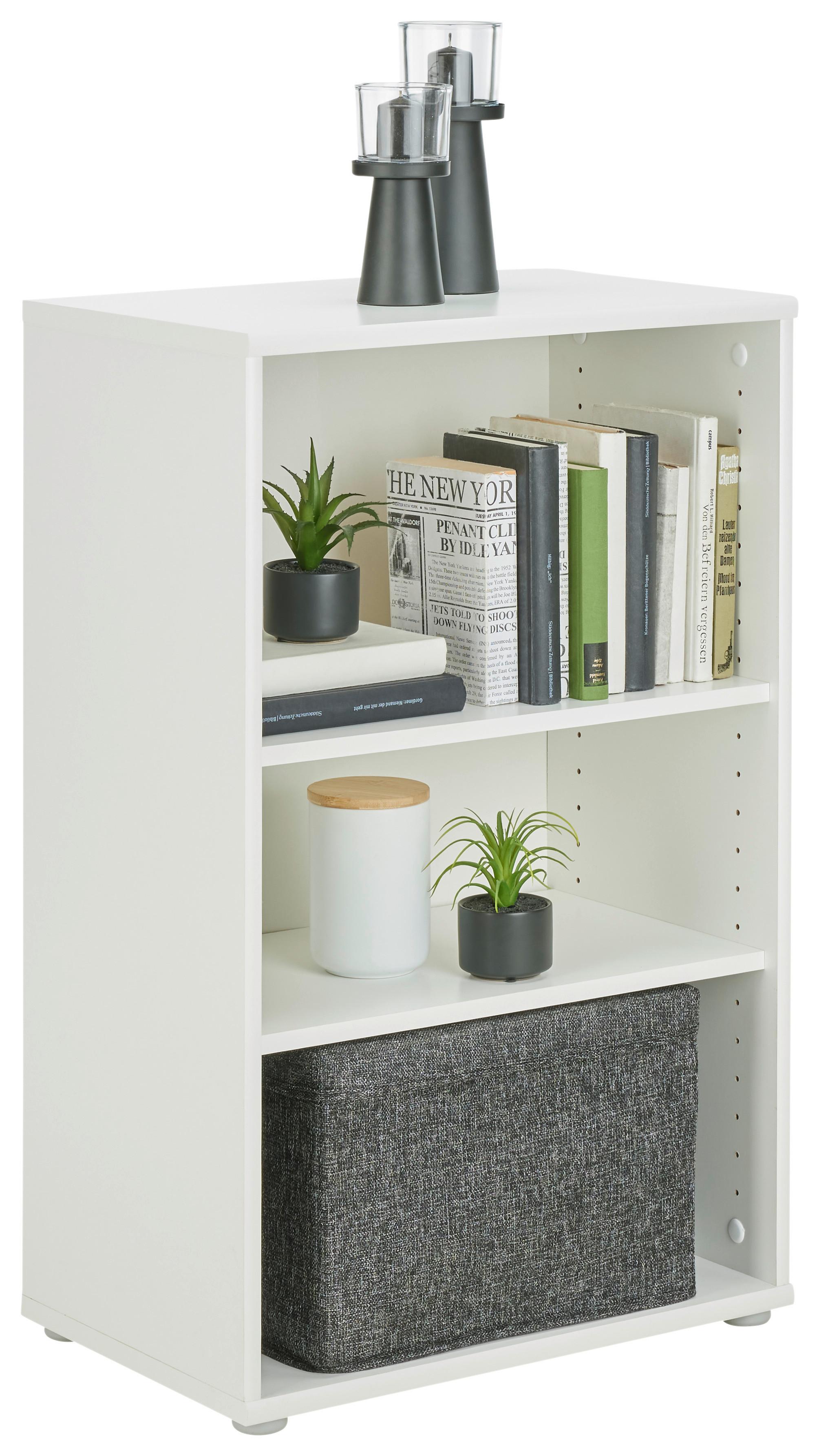 Etajeră TEMPRA 2 - alb, Konventionell, material pe bază de lemn (54/86/35cm) - Based