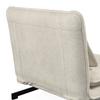 BÄDDFÅTÖLJ LUNA - vit/svart, Modern, metall/textil (92/86/80cm) - Bessagi Home