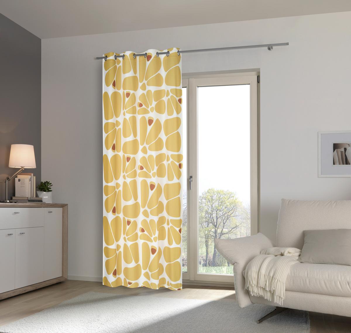 ZASŁONA NA PRZELOTKACH MIKKA - limetka, Design, tkanina (140/245cm) - Esposa