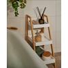ÉTAGÈRE ÉCHELLE STEP -SB- - couleur naturelle/blanc, MODERN, matériau en bois/matériaux naturels (30/75/34,5cm) - Mömax