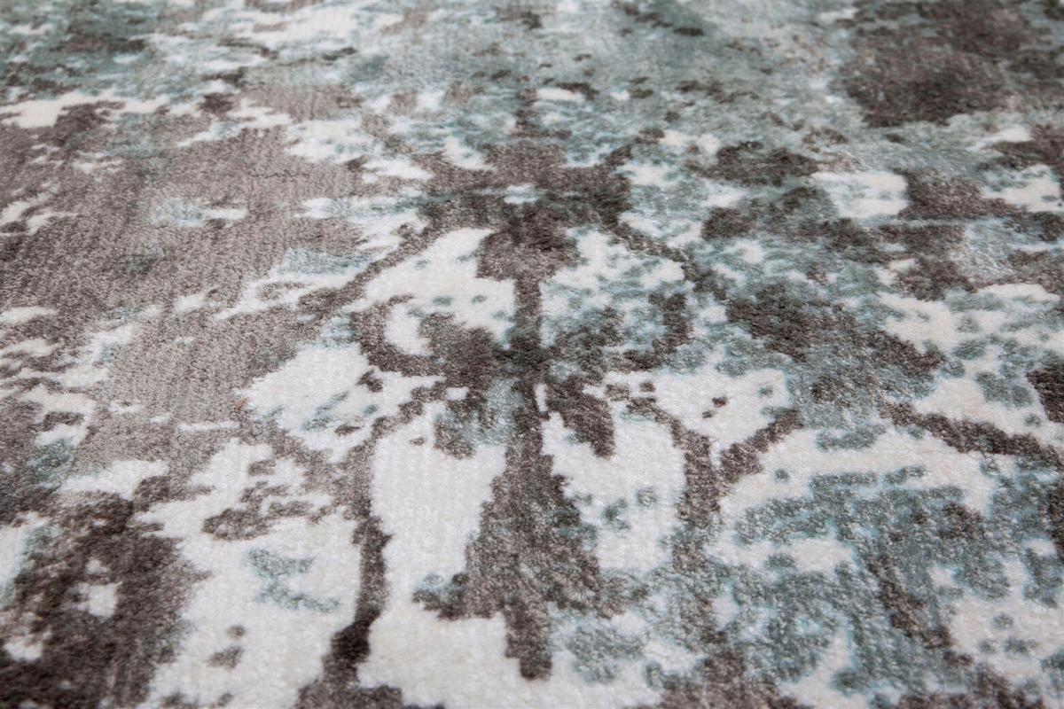Vintage-teppich Ocean 200 Türkis 170x240 - Türkis/Grau, Basics, Textil (170/240cm) - Kayoom