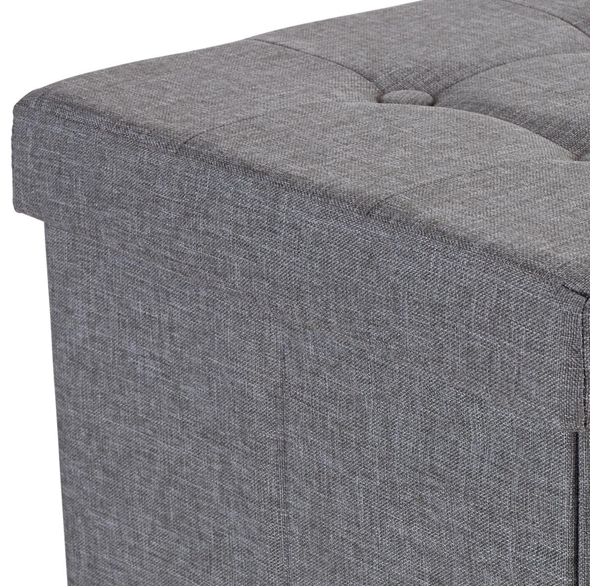 Tabure Franz, Siva - siva, Moderno, tekstil/leseni material (38/38/38cm) - Modern Living