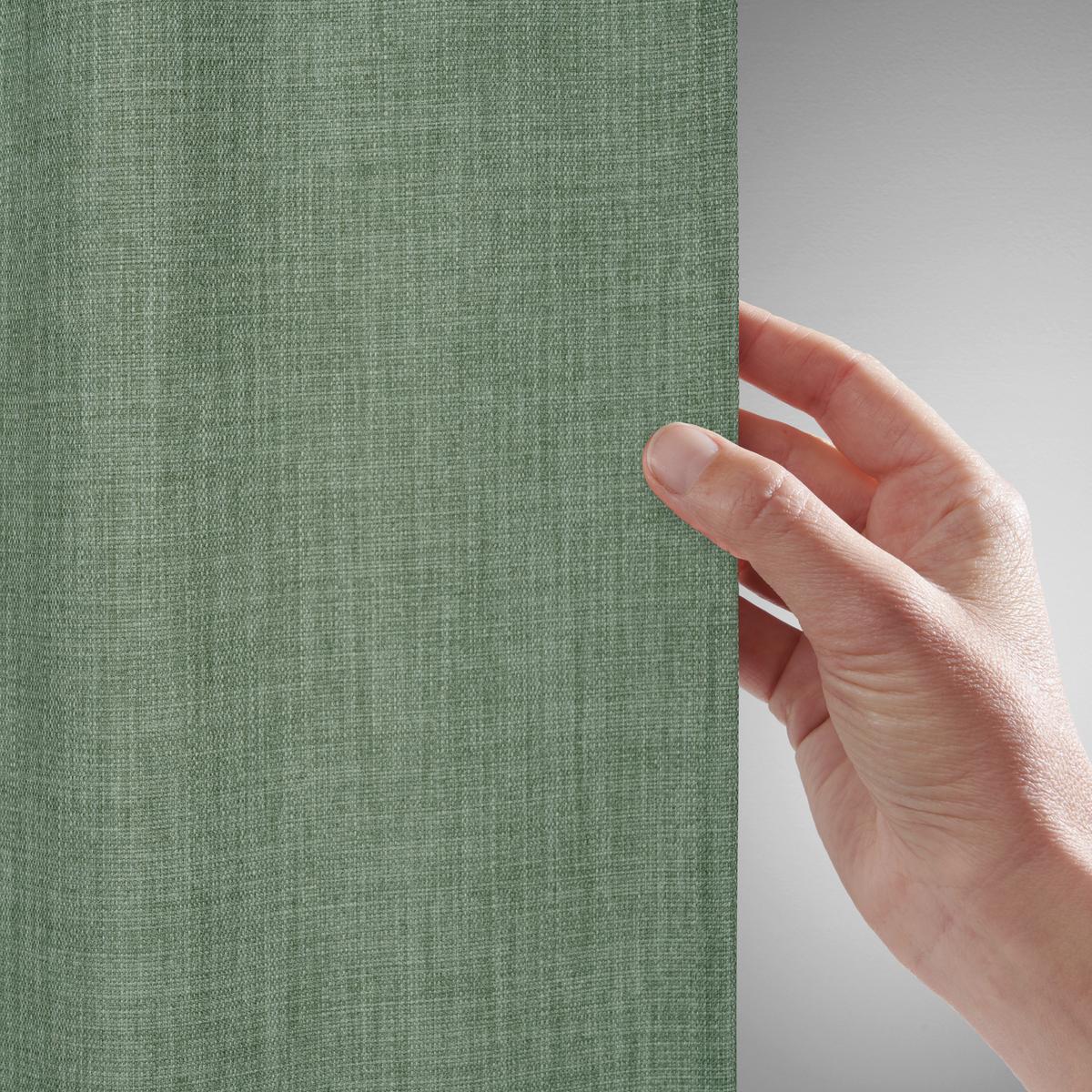 Fertigvorhang Leo Grün ca. 135x300cm - Grün, MODERN, Textil (135/300cm) - Premium Living
