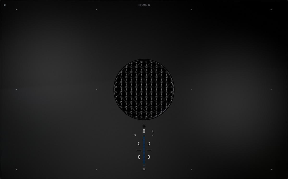 KOCHFELD-DUNSTABZUG-KOMBI 40.002.162 - Schwarz, Konventionell, Glas/Metall (83/19,9/51,5cm) - Bora