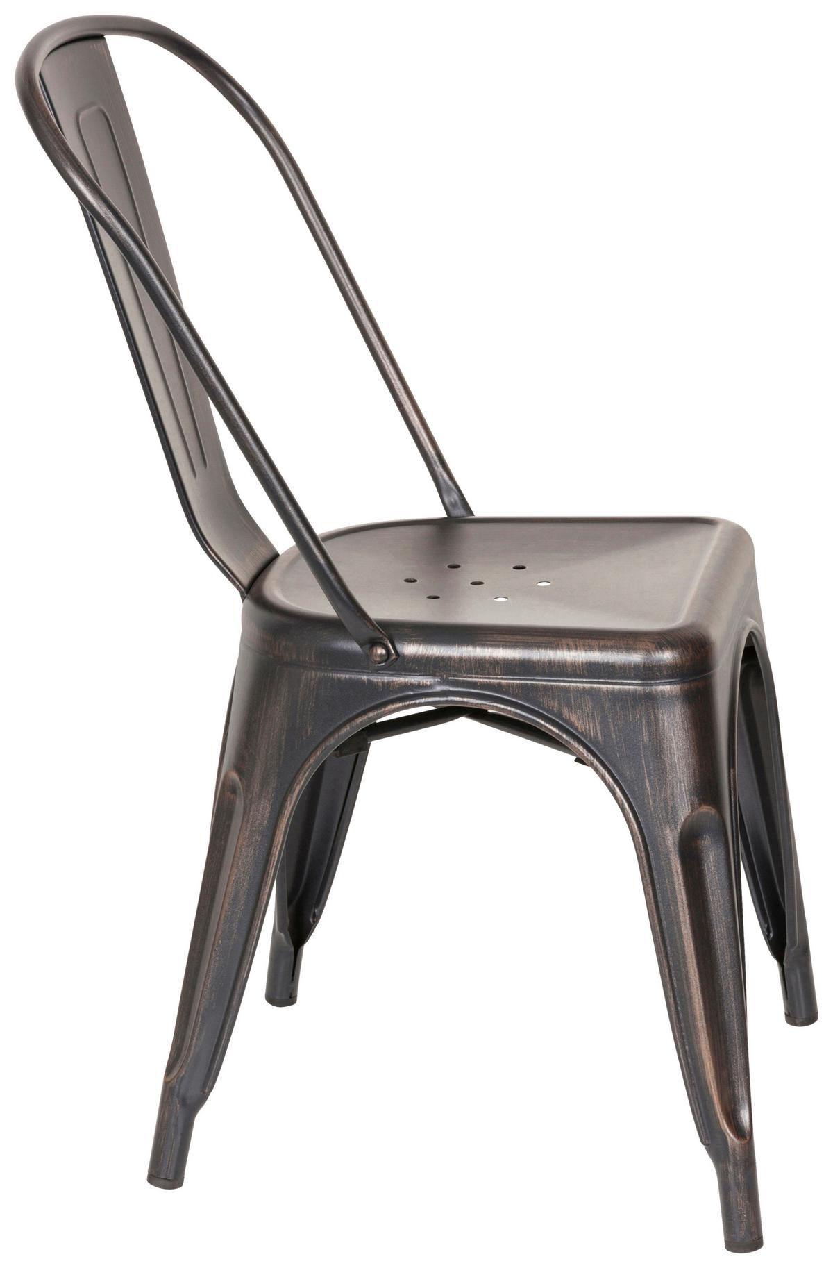 Stol Vantaggio Comfort, Črna, Zlata - zlate barve/črna, Basics, kovina (44/84/54cm) - MID.YOU