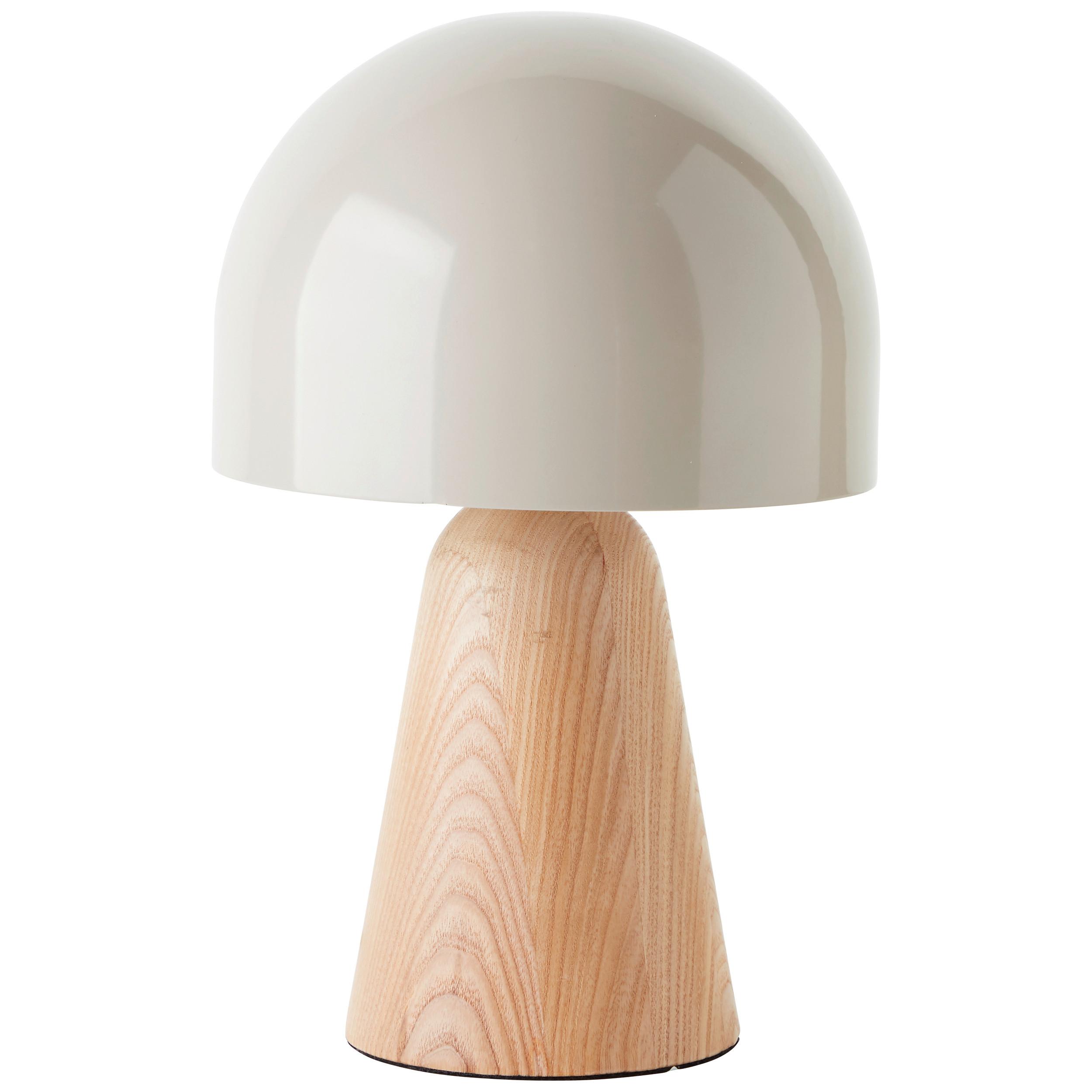 Tischleuchte Nalam Naturfarben max. 40 Watt - Natur, Holz/Metall (20/31cm) - Brilliant