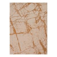 Webteppich Marble Cotton ca. 160x230cm - Beige/Goldfarben, MODERN, Textil (160/230cm)