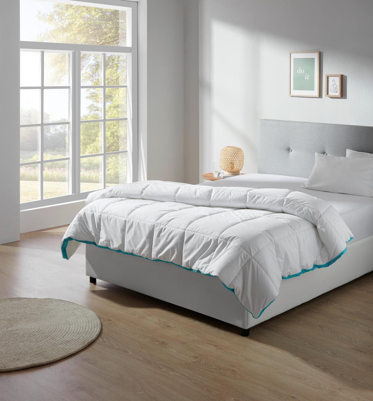 Duo Jorgan 135-140x200cm Wellness - bela, Trendi, tekstil (135-140/200cm) - Nadana