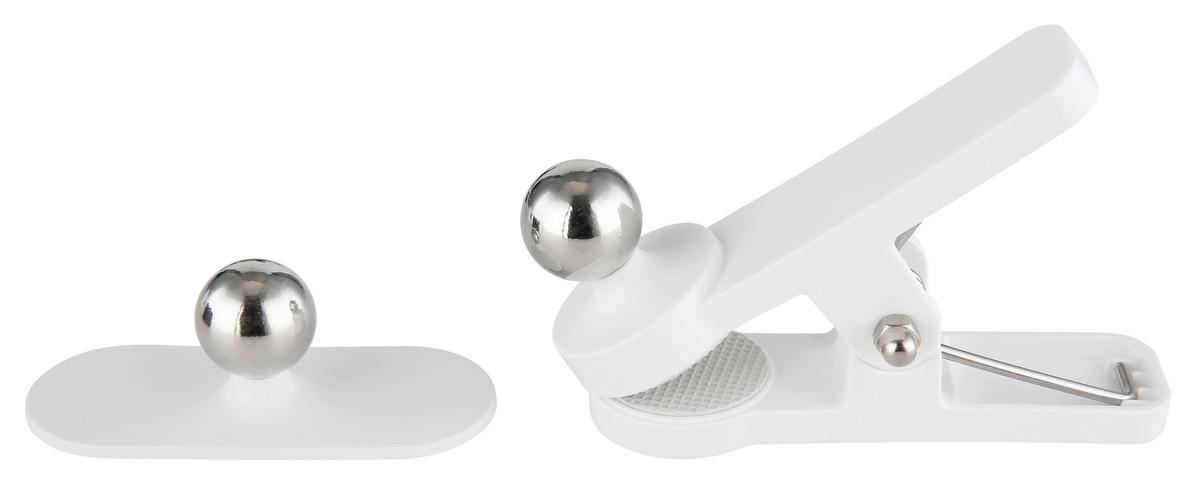 Akku-Tischleuchte Jorje Weiß max. 4,5 Watt - Weiß, KONVENTIONELL, Kunststoff/Metall (13/12/35cm) - Globo