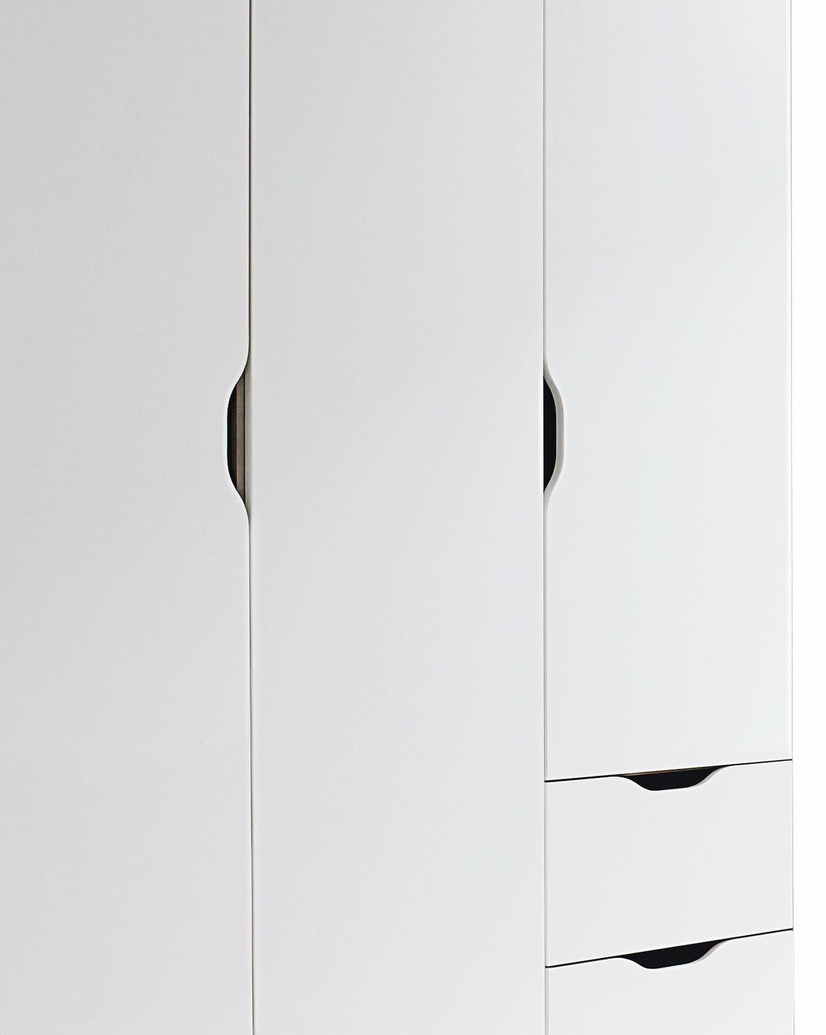 Kombischrank Freising ca. 136x197x54 cm Weiß - Weiß, MODERN, Holzwerkstoff (136/197/54cm) - Rauch Möbel