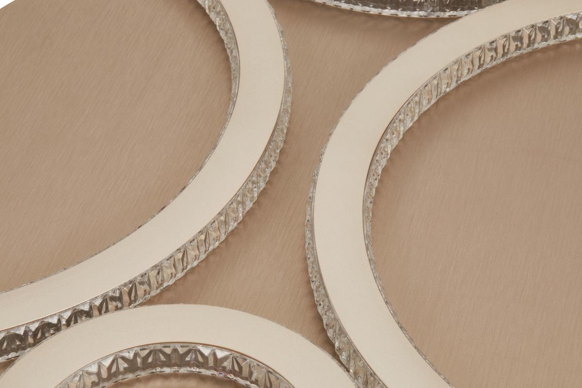 LED-Deckenleuchte NEU Champagnerfarben max. 40 Watt - Champagner, MODERN, Kunststoff/Metall (72/62/6cm)