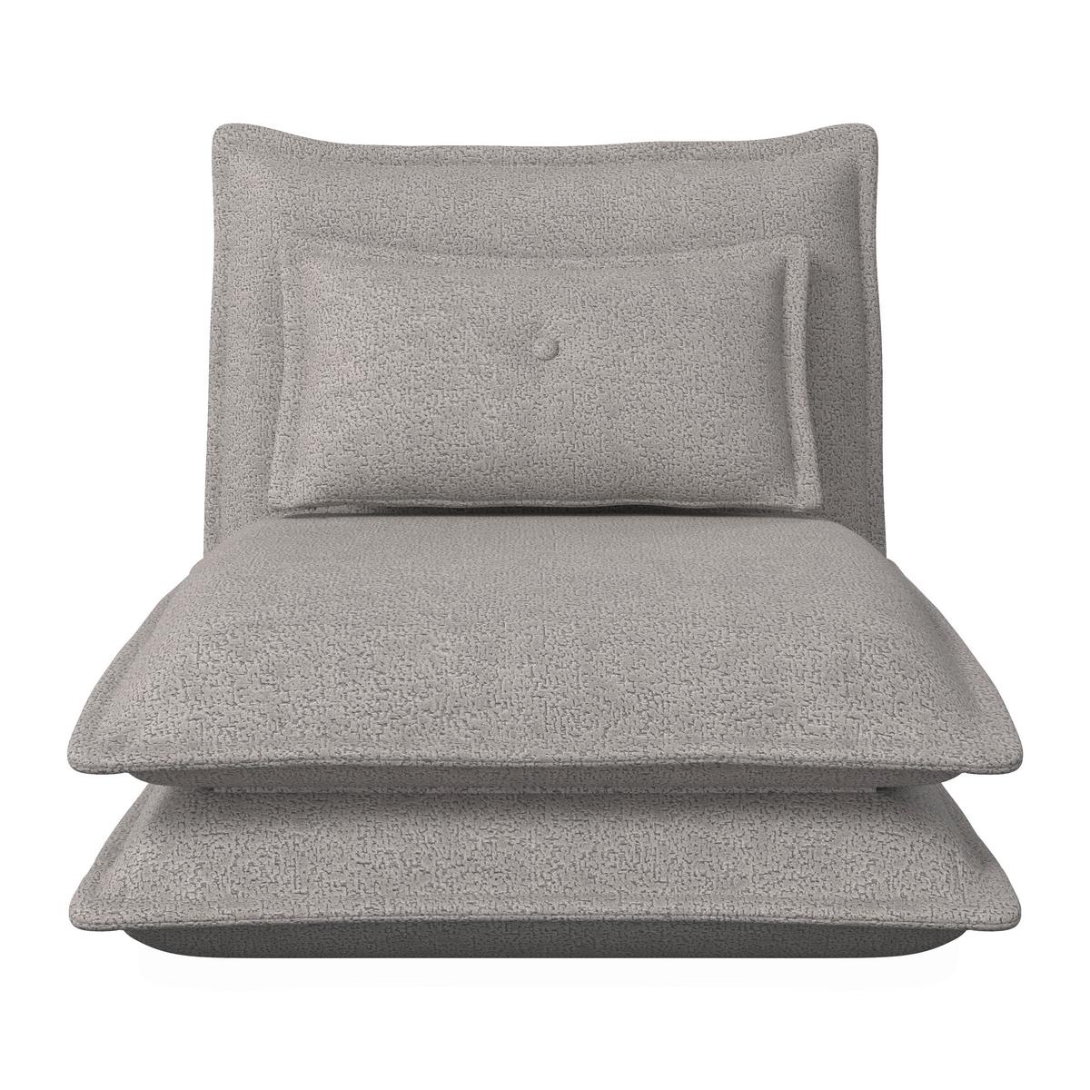 Fekvőfotel Tamara - világosszürke, Modern, textil/fém (82/31/69cm) - Bessagi Home