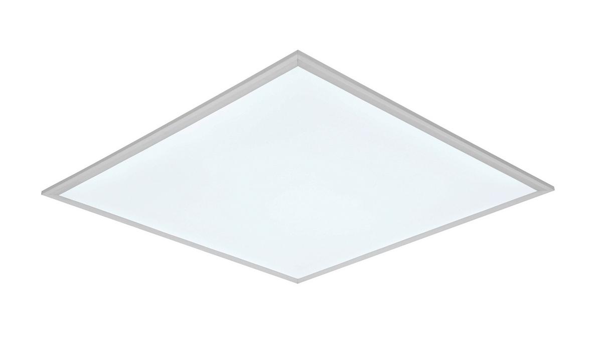 Led Stropna Svjetiljka Cornelius-Akt- - bijela/srebrne boje, Moderno, metal/plastika (60/60/7,5cm) - Mömax