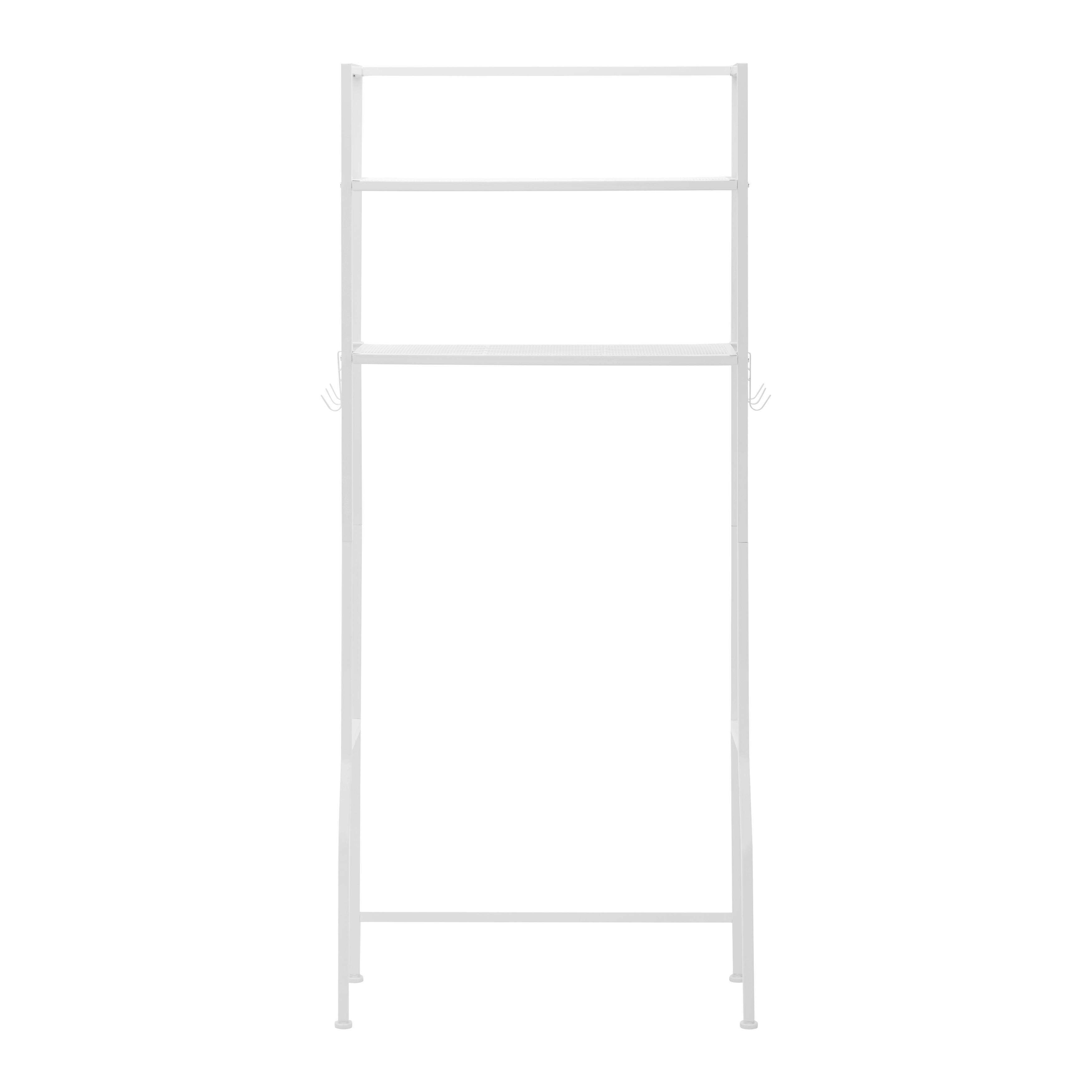 Waschmaschinenregal "Sandro", weiß - Weiß, MODERN, Metall (68/160/28cm) - Bessagi Home