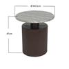 SOFFBORD SOLCO -TREND- - bronsfärgad/naturfärgad, Lifestyle, metall/trämaterial (44/46cm) - Premium Living
