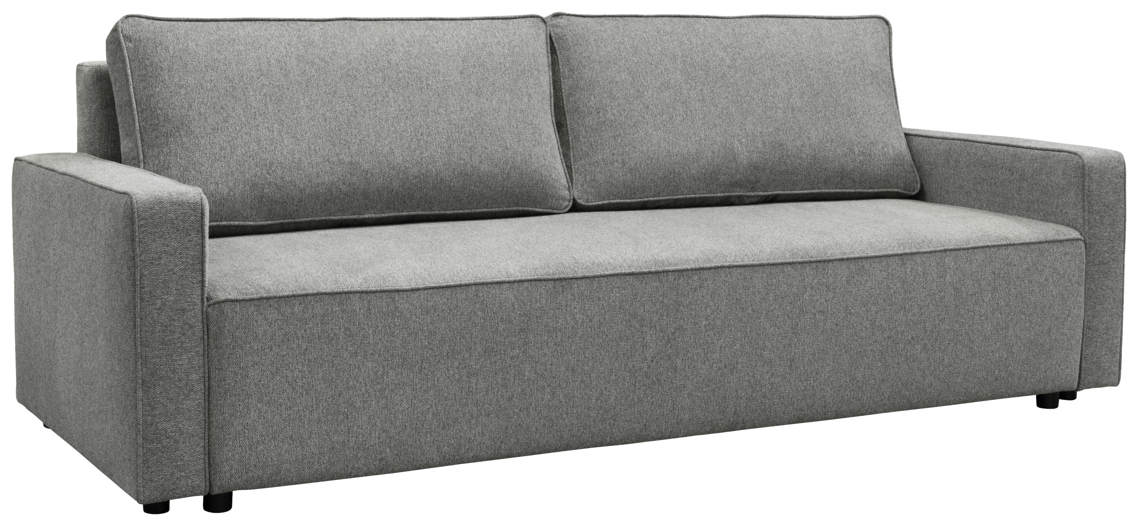 Canapea extensibila NICOLE - gri, Modern, textil (232/90/100cm) - Modern Living