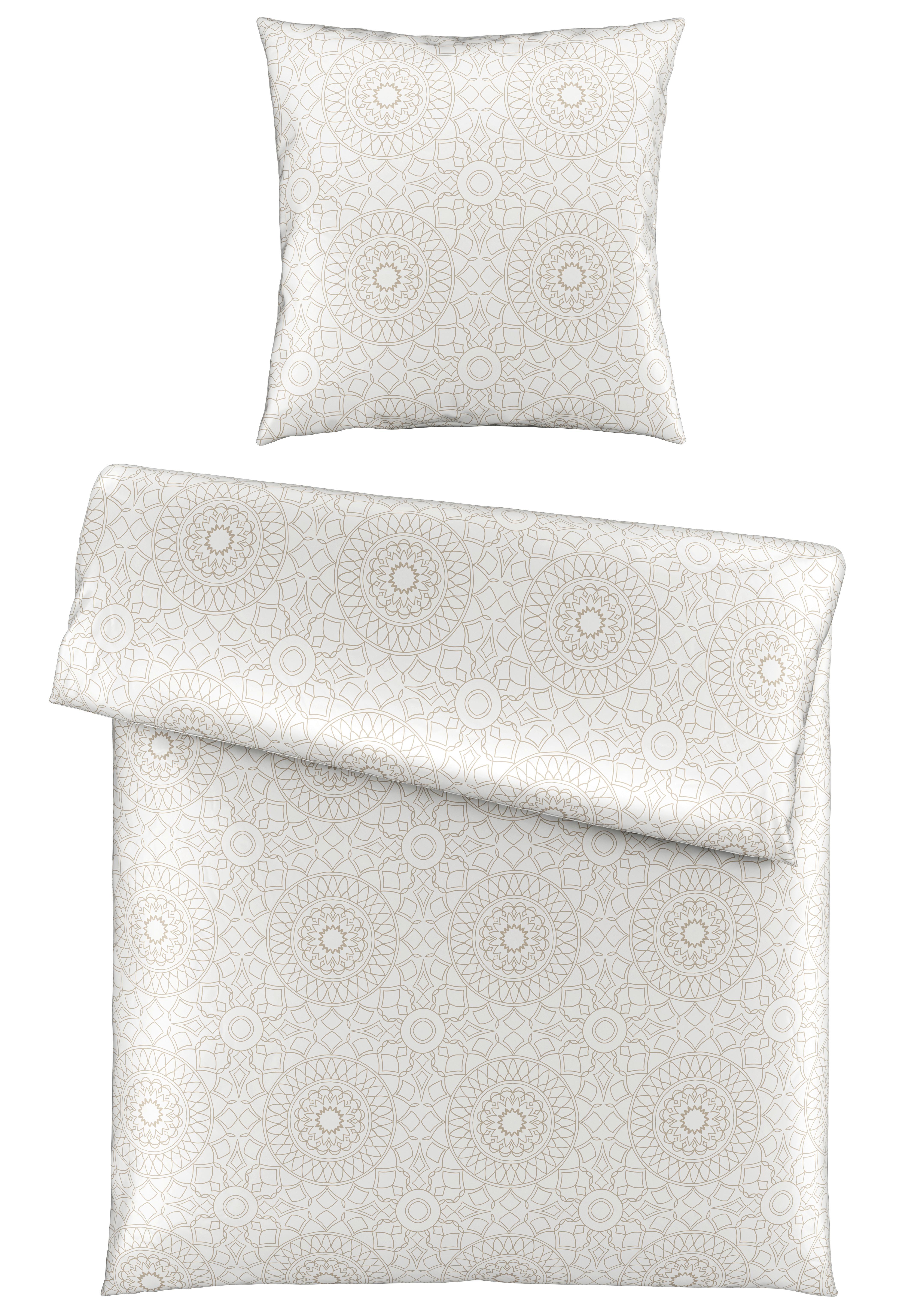 Bettwäsche Elisa in Beige ca. 135x200cm - Beige, MODERN, Textil (135/200cm) - Premium Living