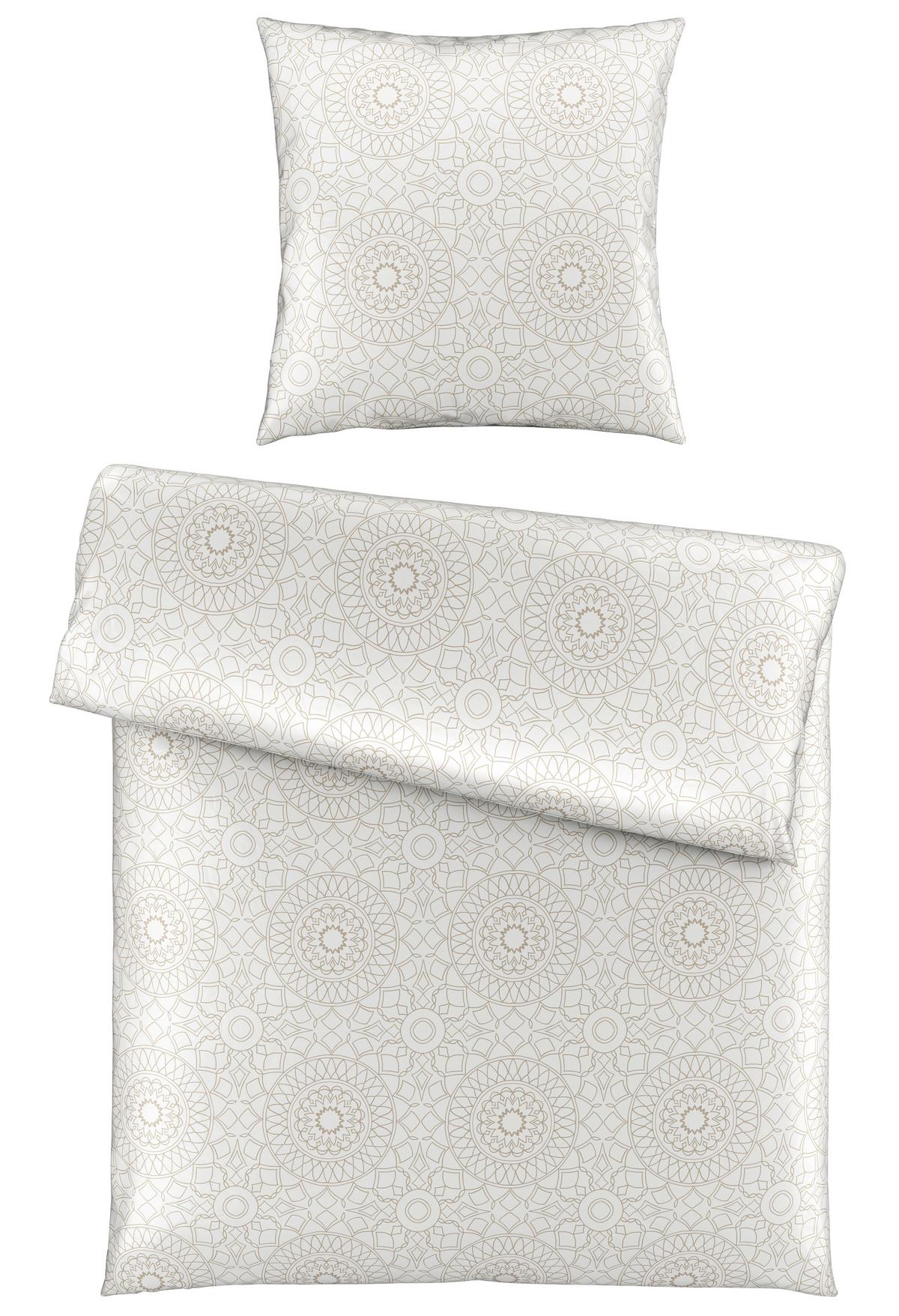 Bettwäsche Elisa in Beige ca. 135x200cm - Beige, MODERN, Textil (135/200cm) - Premium Living