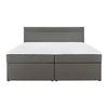 BOXSÄNG ROSA - grå/svart, Modern, trämaterial/trä (180/200cm) - Bessagi Home