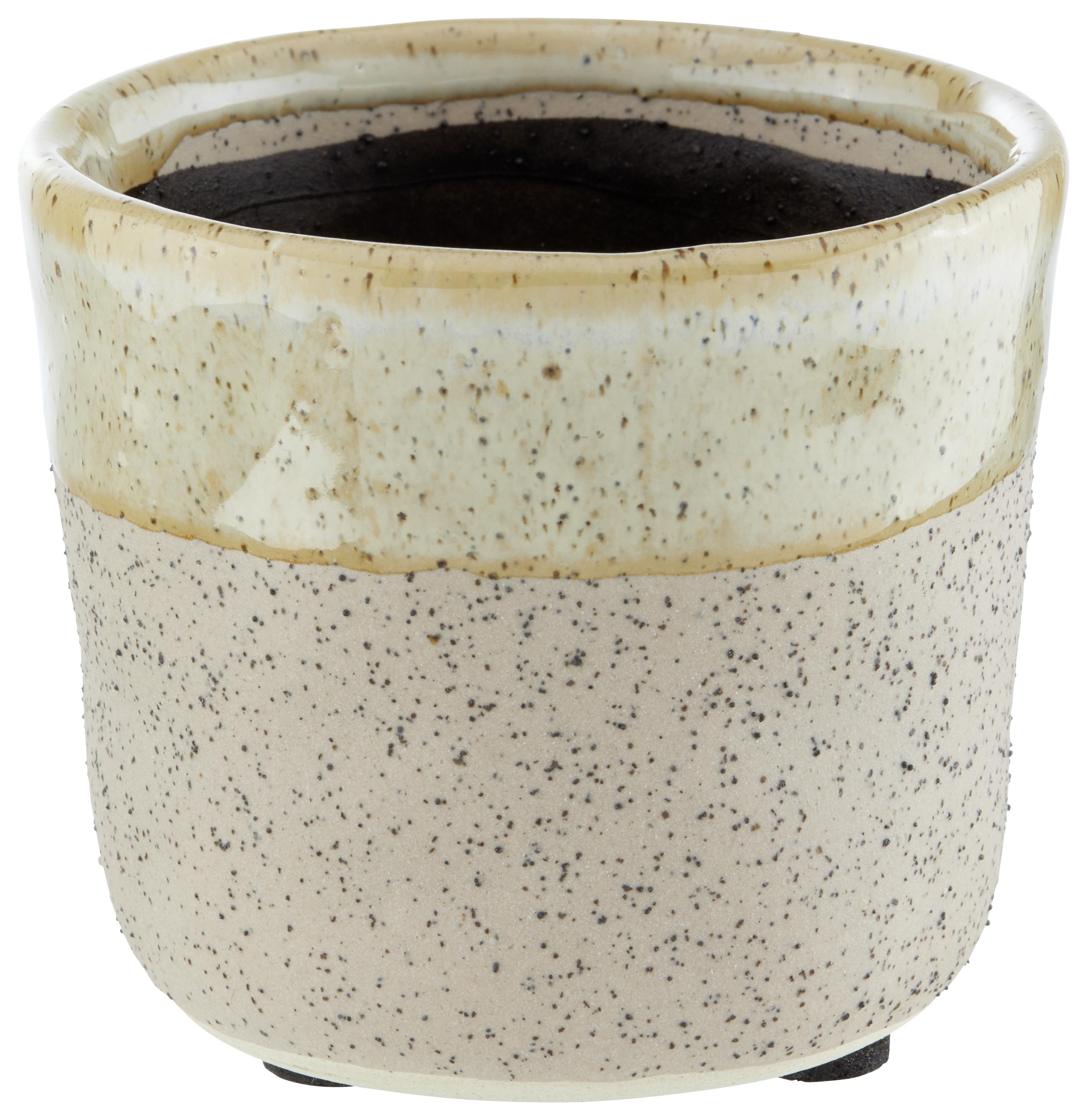 Cvetlični Lonček Stoneware - bež, keramika (7/6cm) - Modern Living