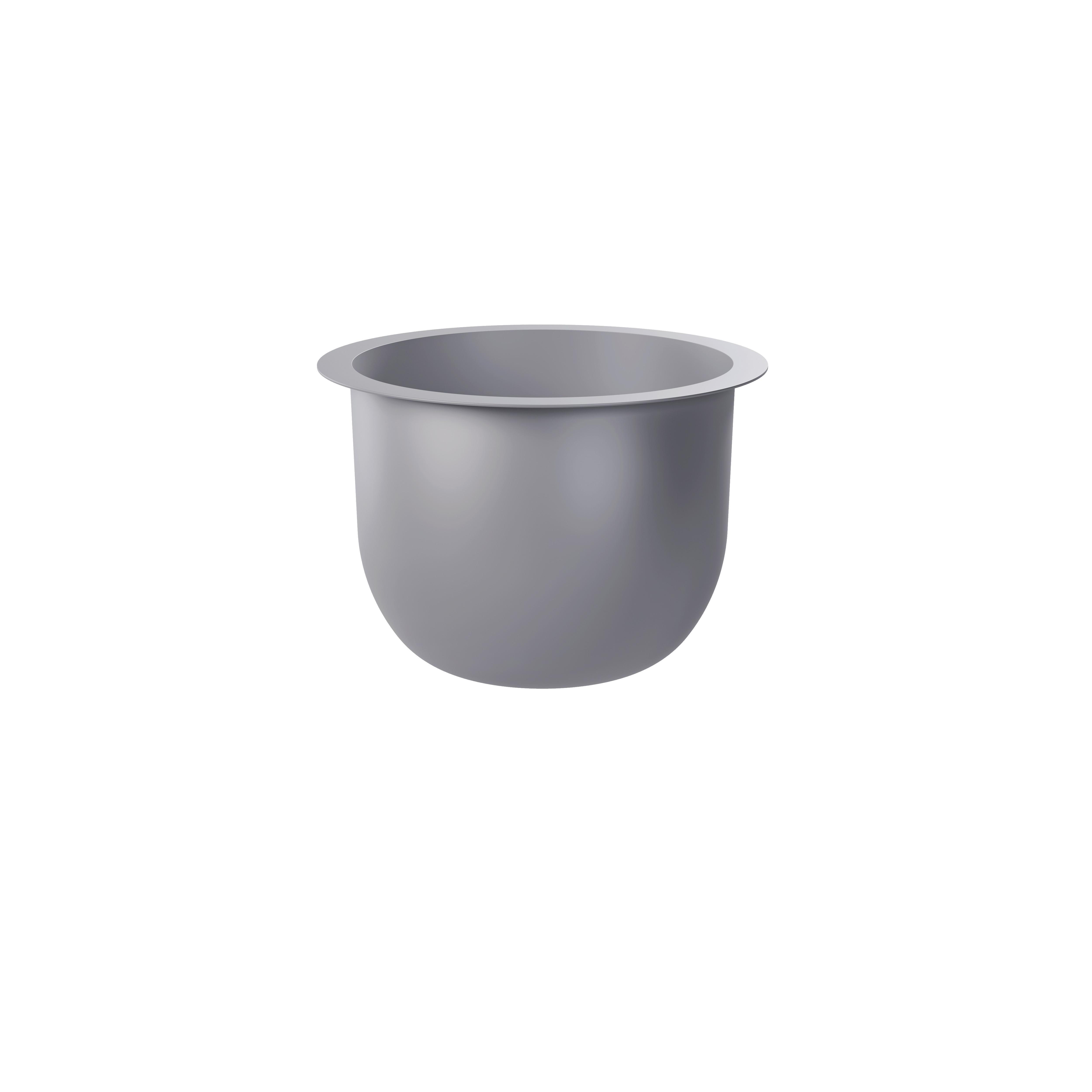 Übertopf Multivario Grau - Grau, MODERN, Kunststoff (24,0cm)