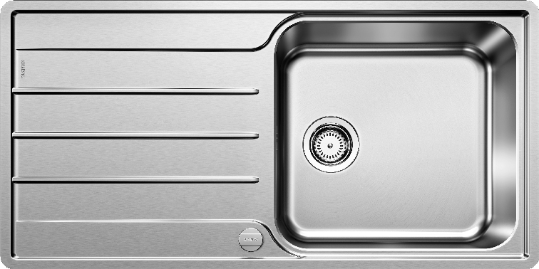Spüle Lemis XL Typ:5230535 Edelstahl - Edelstahlfarben, MODERN, Metall (100/50cm) - Blanco