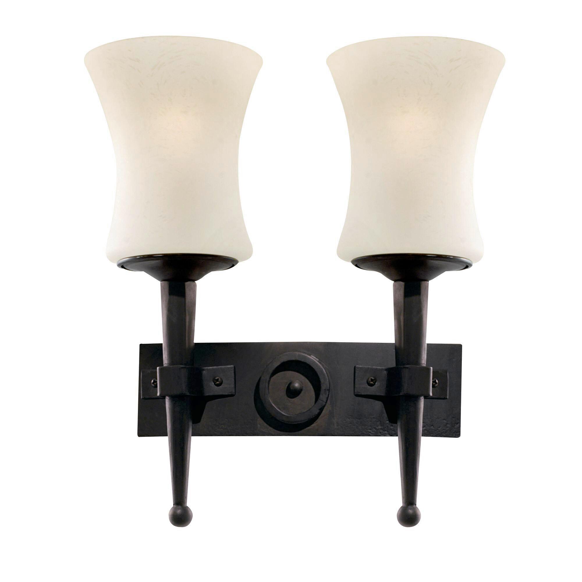 Falilámpa Cartwheel 0812-2bk - Trend, üveg/fém (31/34cm)