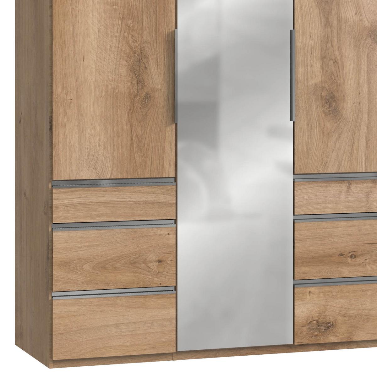 Ormar S Klasičnim Vratima Level 36 A - boje hrasta/boje kroma, Moderno, drvni materijal (150/236/58cm) - Modern Living