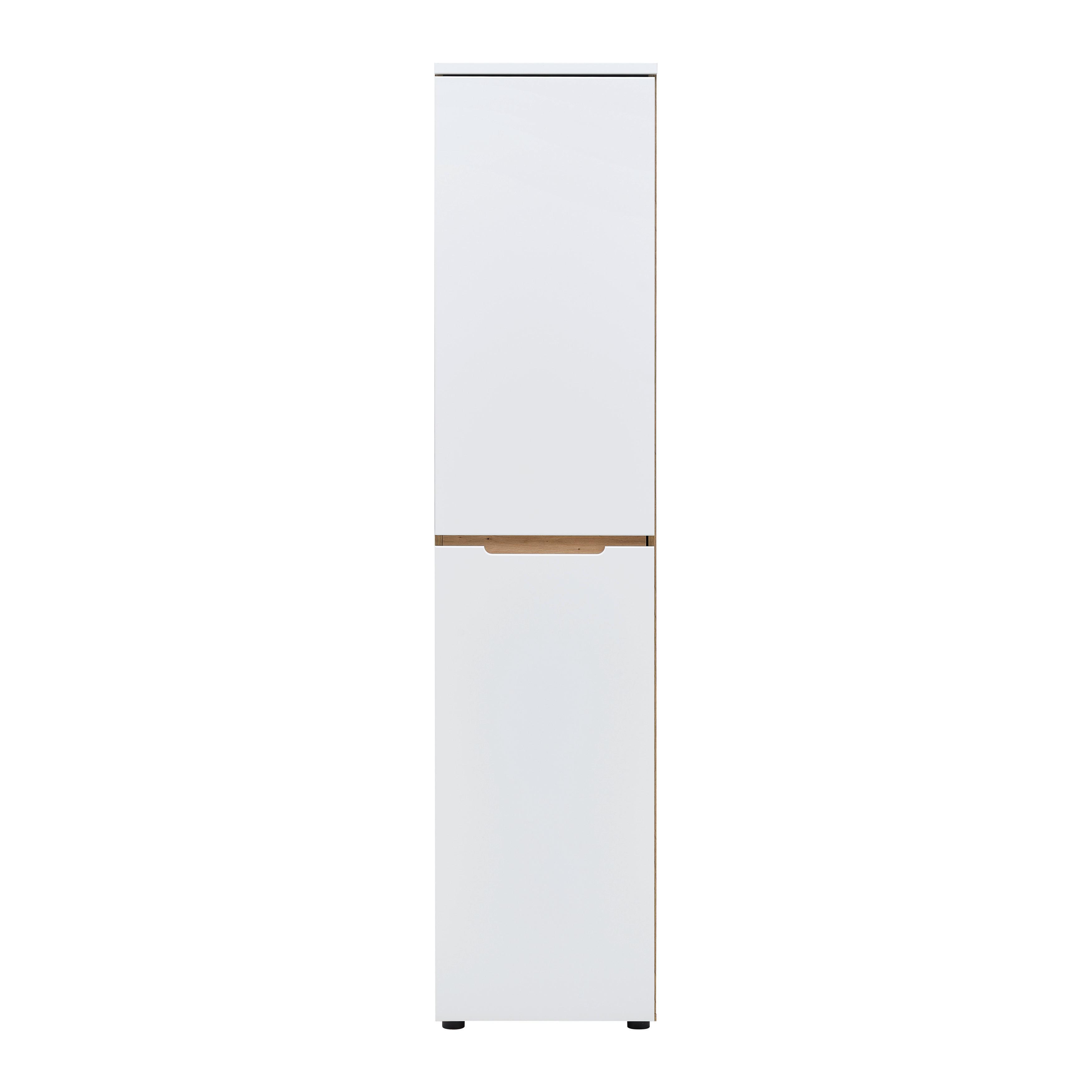 Regalkombination Dallas Weiß/Eiche Artisan - Schwarz/Weiß, MODERN, Holzwerkstoff (45/197/38cm) - Mömax