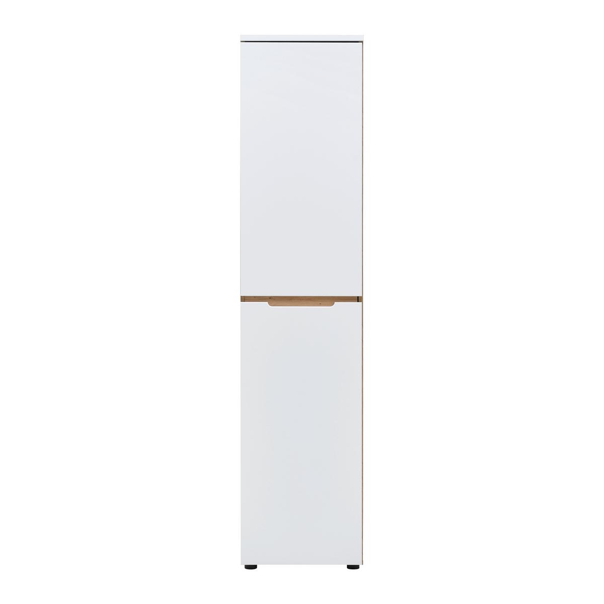 Regalkombination Dallas Weiß/Eiche Artisan - Schwarz/Weiß, MODERN, Holzwerkstoff (45/197/38cm) - Mömax