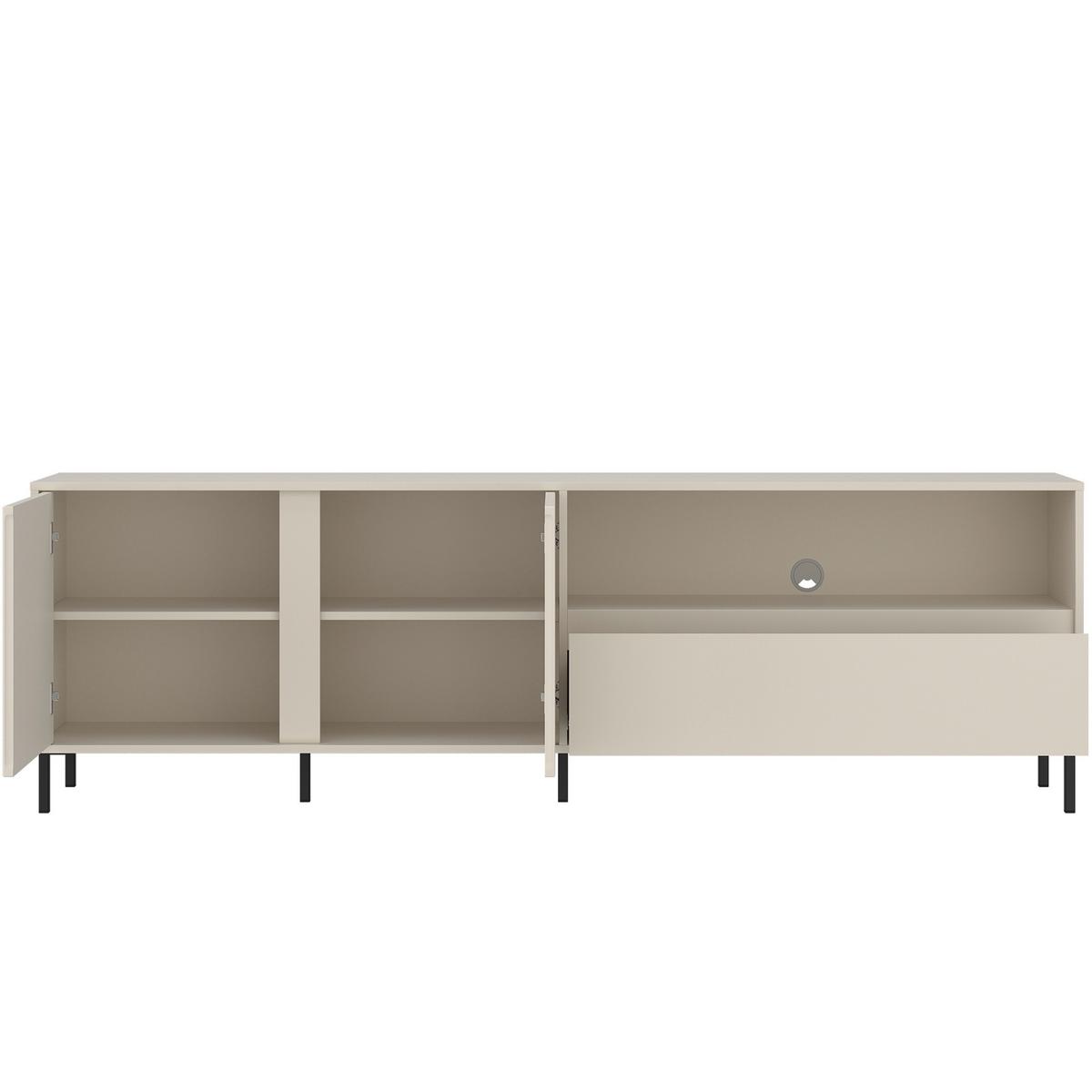 Tv-element Avenale, Kašmir - kašmir/črna, Trend, kovina/leseni material (207,8/65,4/40cm)