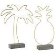 Skulptur Oro Grau/Gold - Goldfarben/Grau, Metall (20/4/27cm) Skulptur Oro Grau/Gold - Goldfarben/Grau, Metall (20/4/27cm)
