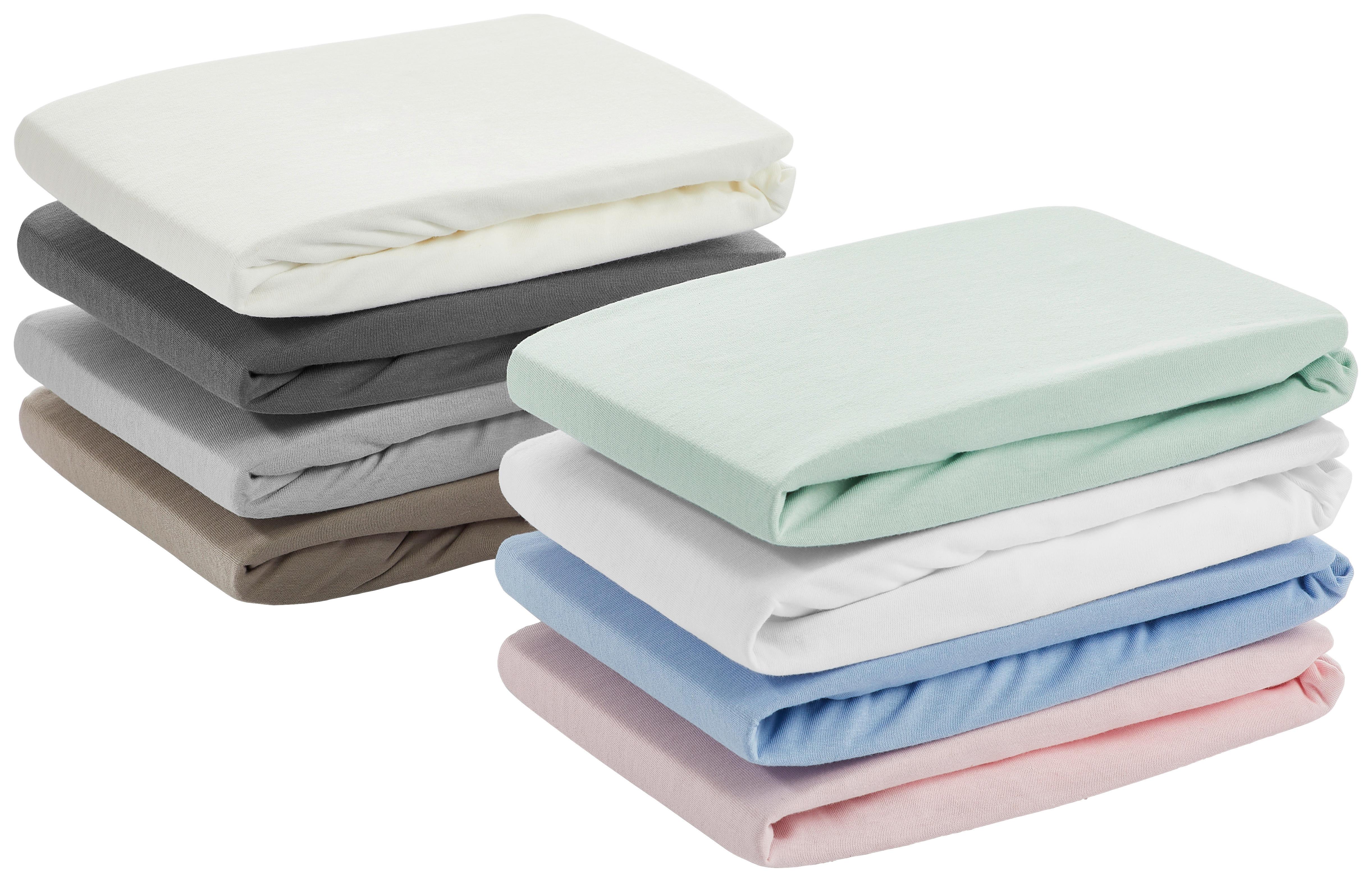 PRZEŚCIERADŁO Z GUMKĄ JERSEY FITTED SHEET - biały, Basics, tkanina (60-70/120-140cm) - Patinio