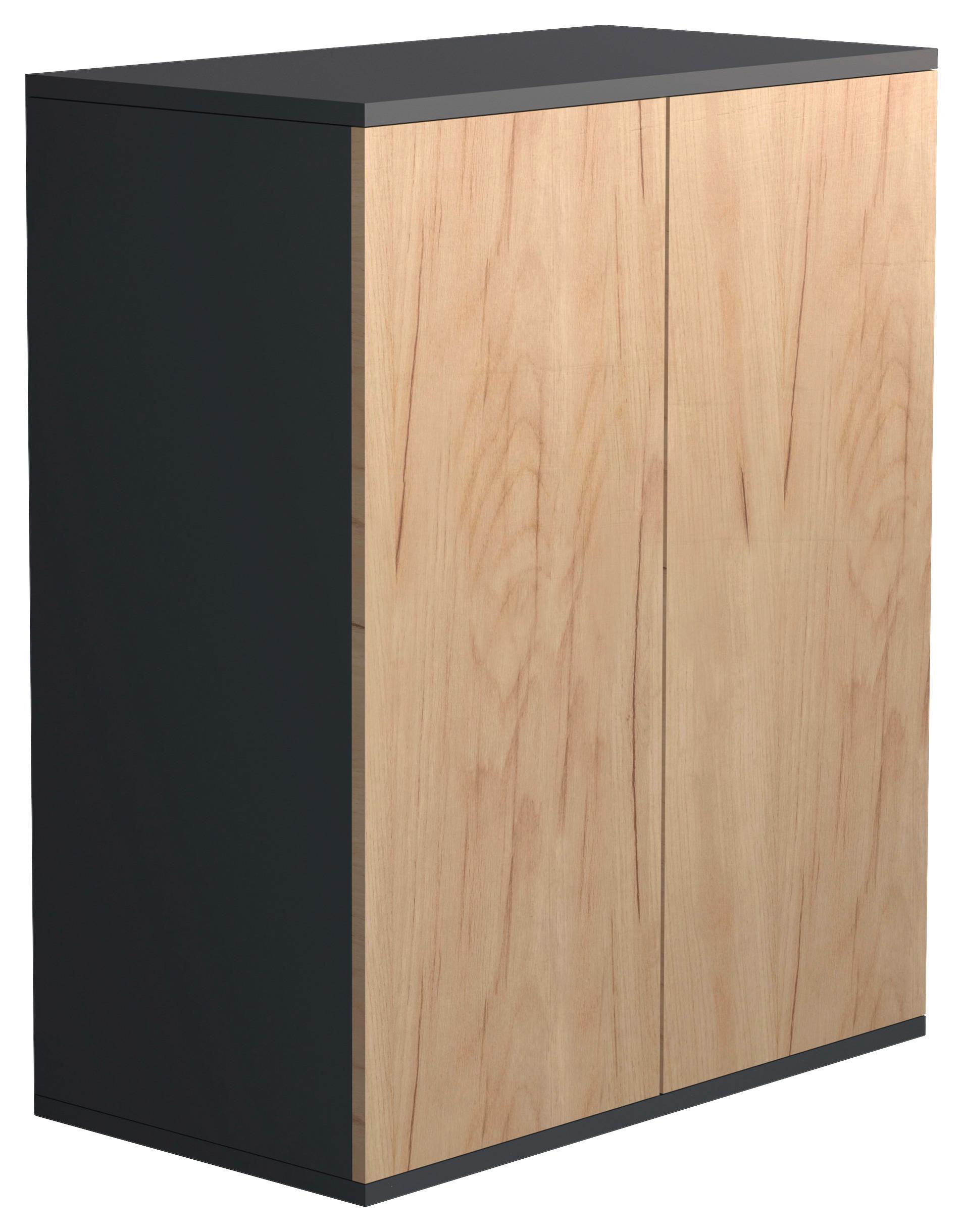 Kommode DALOSA Honigeiche ca. 60x73x32 cm - Honigeiche/Anthrazit, MODERN, Holzwerkstoff/Kunststoff (60/73/32cm) - MID.YOU
