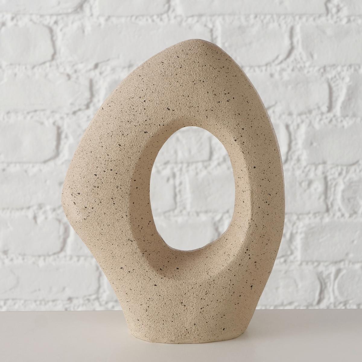 Skulptur Aminata II Beige matt - Beige, Design, Kunststoff (16/21/7,5cm) - Mömax