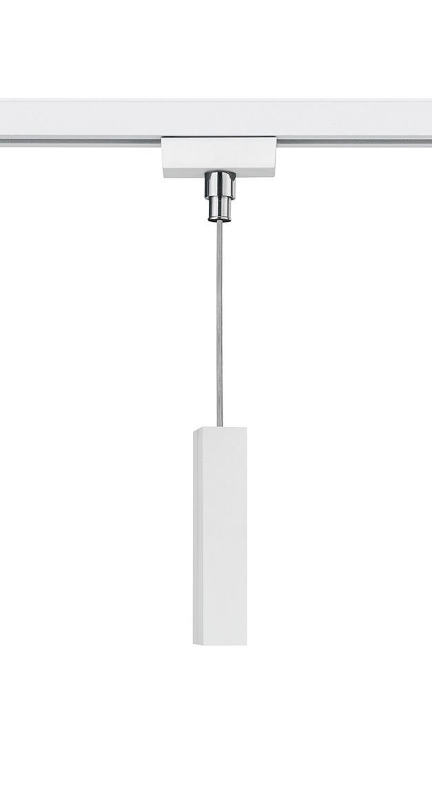 Schienensystem-Adapter Duoline Weiß max. 60 Watt - Weiß, Basics, Kunststoff (3/6/34,5cm) - Trio Leuchten