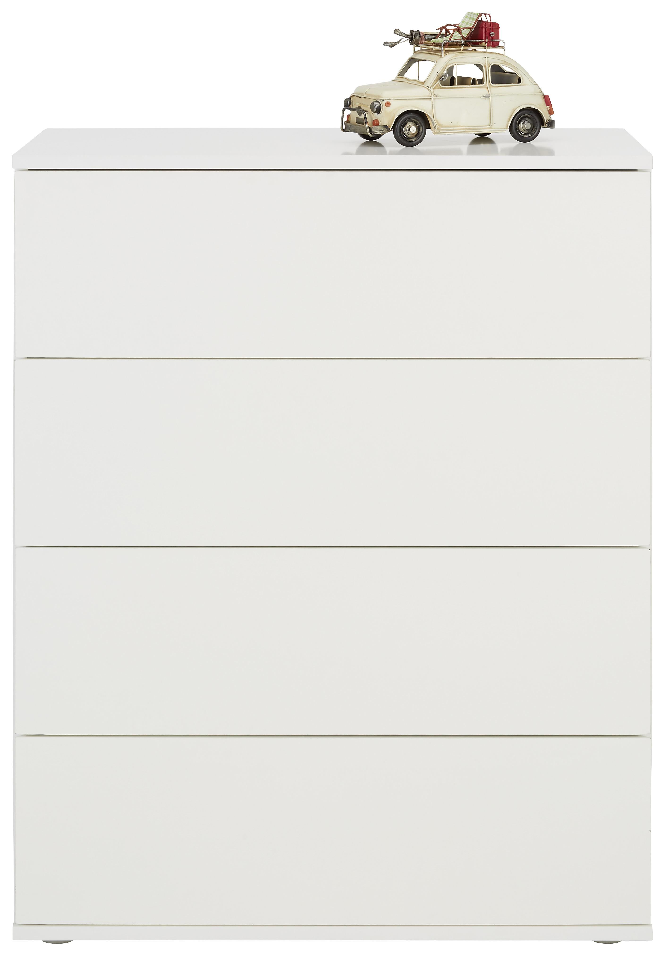 Komoda Bianco - siva, Moderno, umetna masa/leseni material (75/95/43cm) - Modern Living