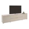 TV-Element Siena Kaschmir - Chromfarben/Kaschmir, MODERN, Glas/Holzwerkstoff (226/55/40cm) - Premium Living