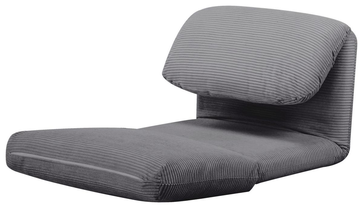 FOTEL Z FUNKCJĄ SPANIA ELYSIA - szary, Design, tkanina (82/58/78cm) - Livetastic