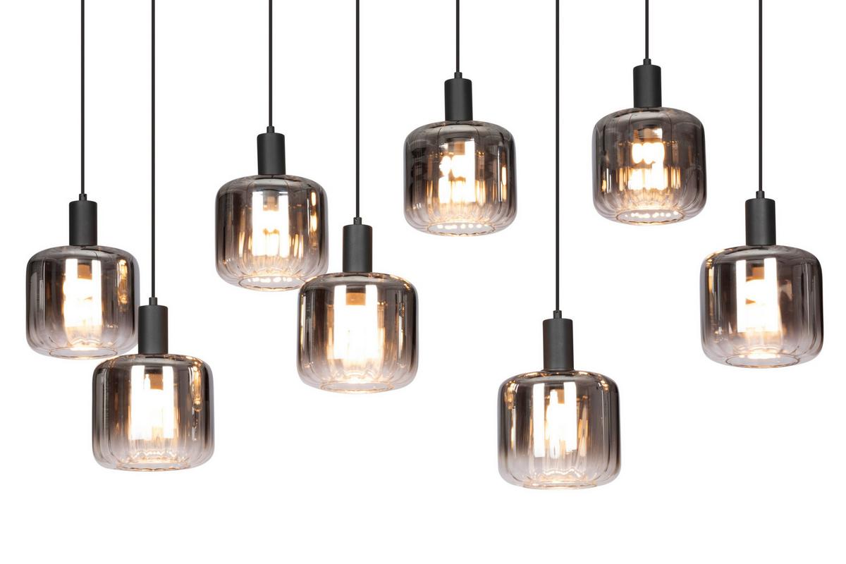LAMPA WISZĄCA PORTLAND - czarny, Modern, tworzywo sztuczne/metal (123/39/150cm) - Novel
