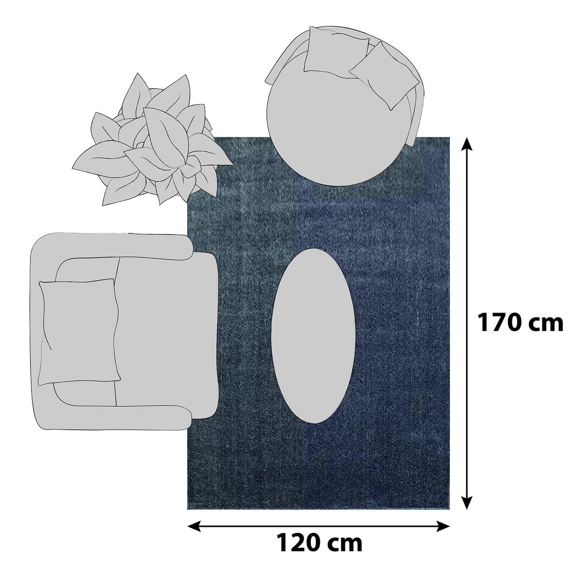 Preproga Z Visokim Florom Ata, Siva, 120x170cm - siva, Design, tekstil (120/170cm) - Novel