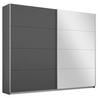 Ormar S Kliznim Vratima Belluno - siva/boje aluminija, Moderno, drvni materijal/metal (226/230/62cm) - Modern Living