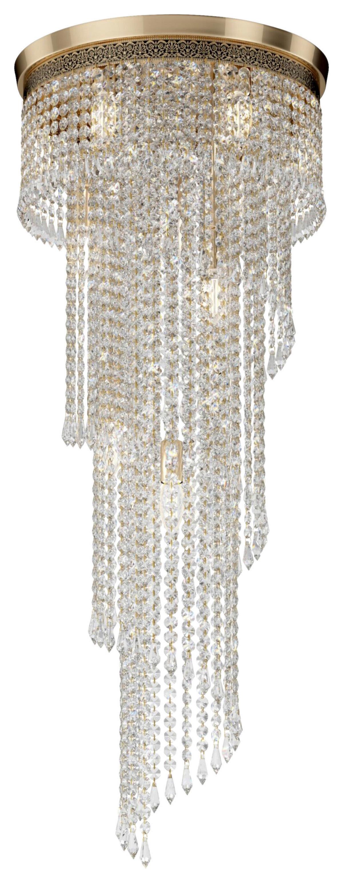 Kronleuchter Cascade Goldfarben max. 60 Watt - Goldfarben, Basics, Glas/Metall (42/97,5/42cm) - MAYTONI