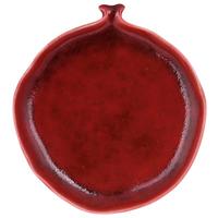 Dekoteller Jolie Rot - Rot, KONVENTIONELL, Keramik (16,3/2,5/15cm) - Mömax
