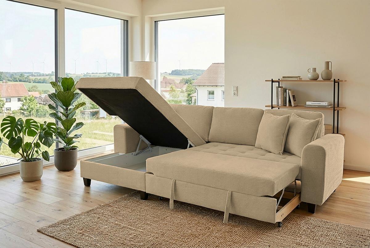 Coltar MORITZ - caramel, Trend, textil (155/265cm) - Modern Living