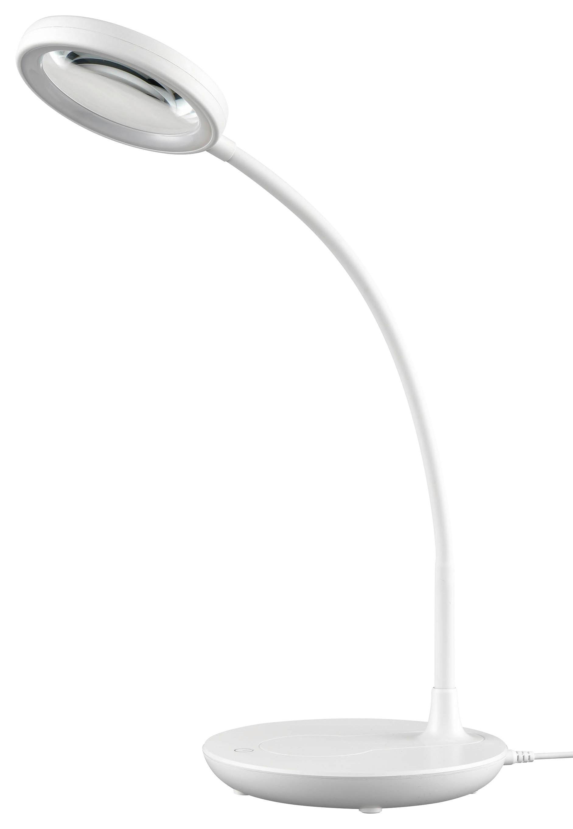 LED-Schreibtischleuchte Lupop max. 5 Watt - Weiß, ROMANTIK / LANDHAUS, Kunststoff (28/52cm) - Mömax