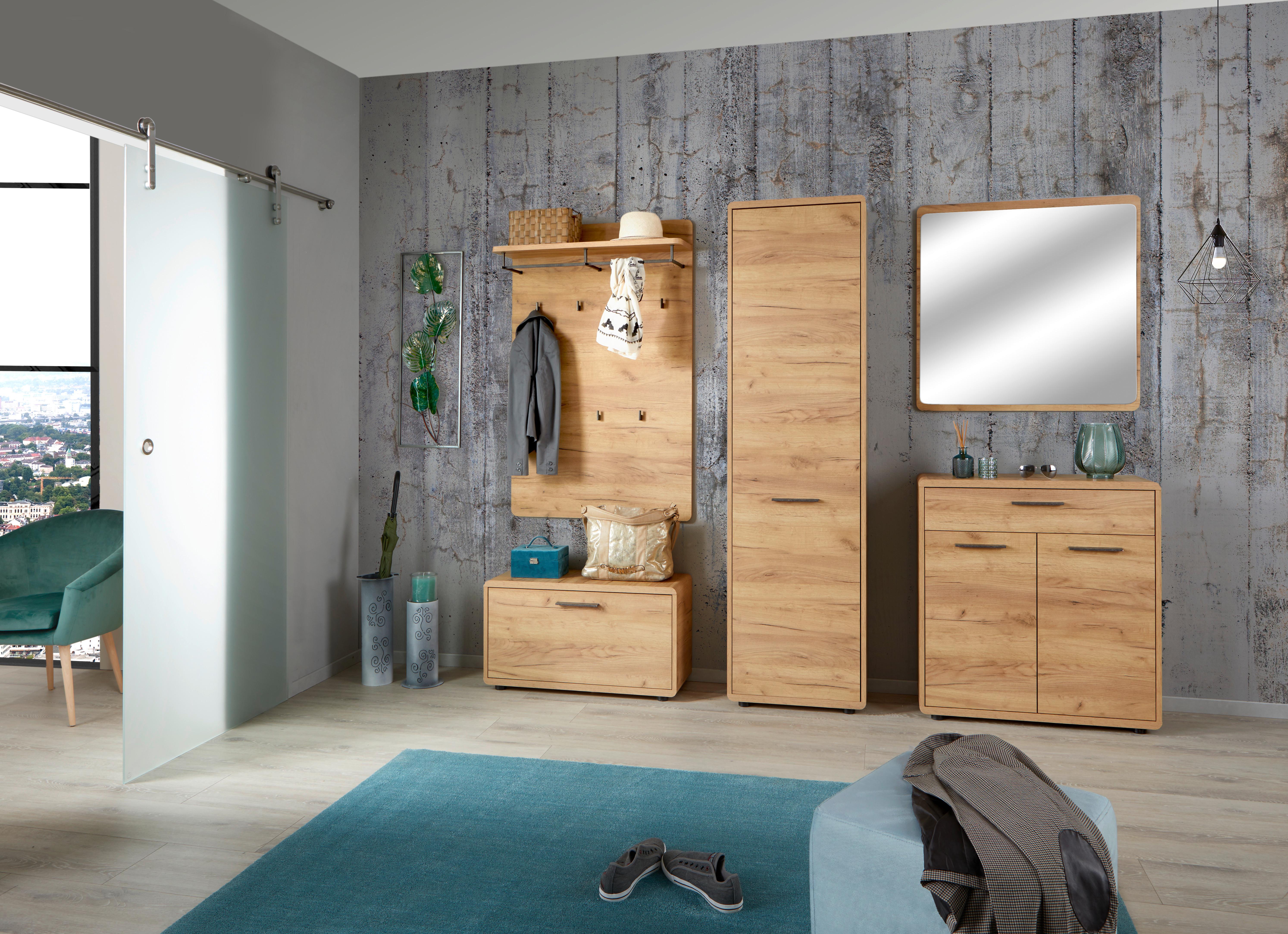 Comodă FONTANA - culoare lemn stejar, Modern, material pe bază de lemn (84/90/32cm) - Modern Living