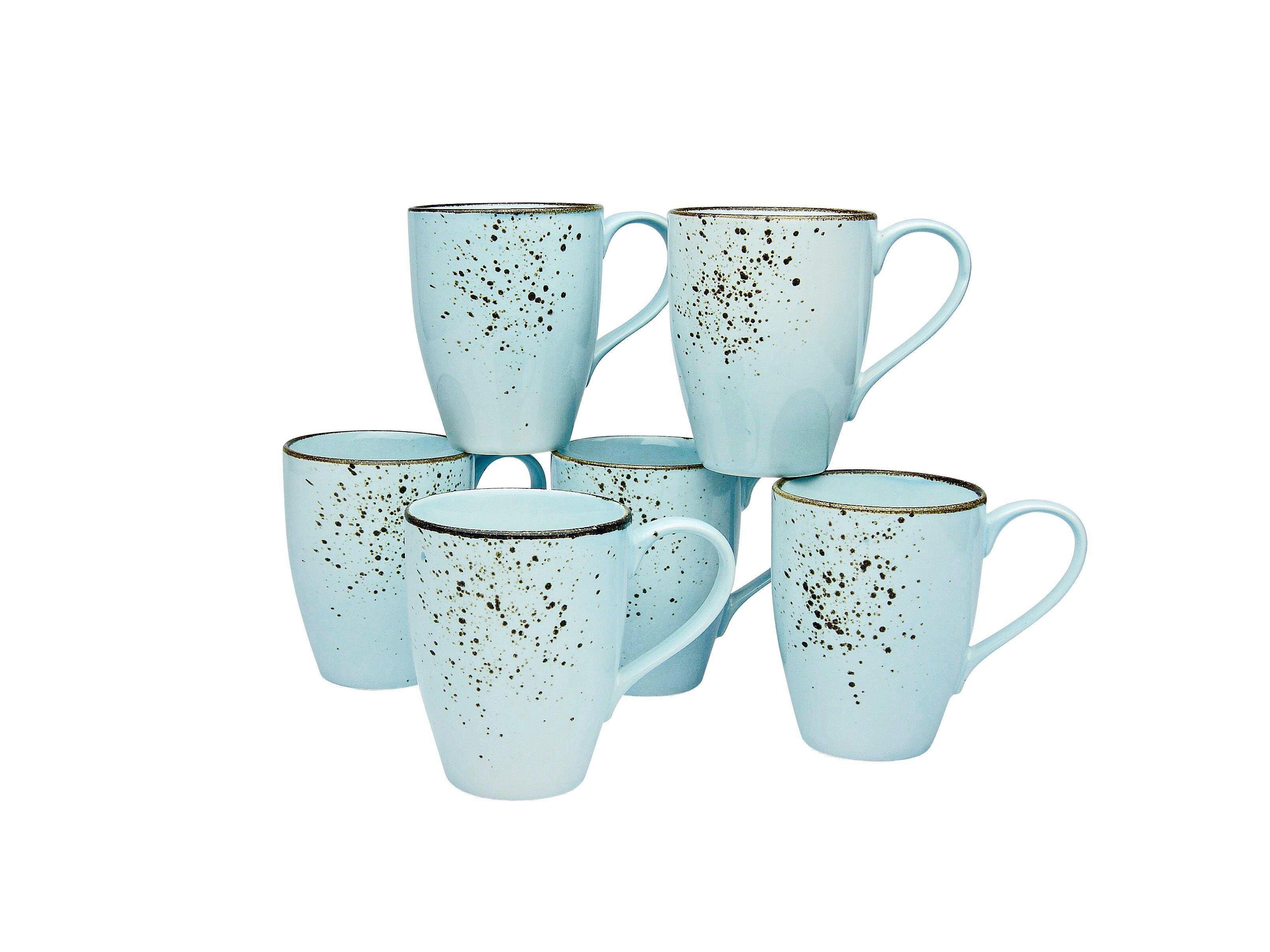 Set Skodelic Lightblue, 6-Delni - pastelno modra, Trend, keramika (300ml) - Creatable
