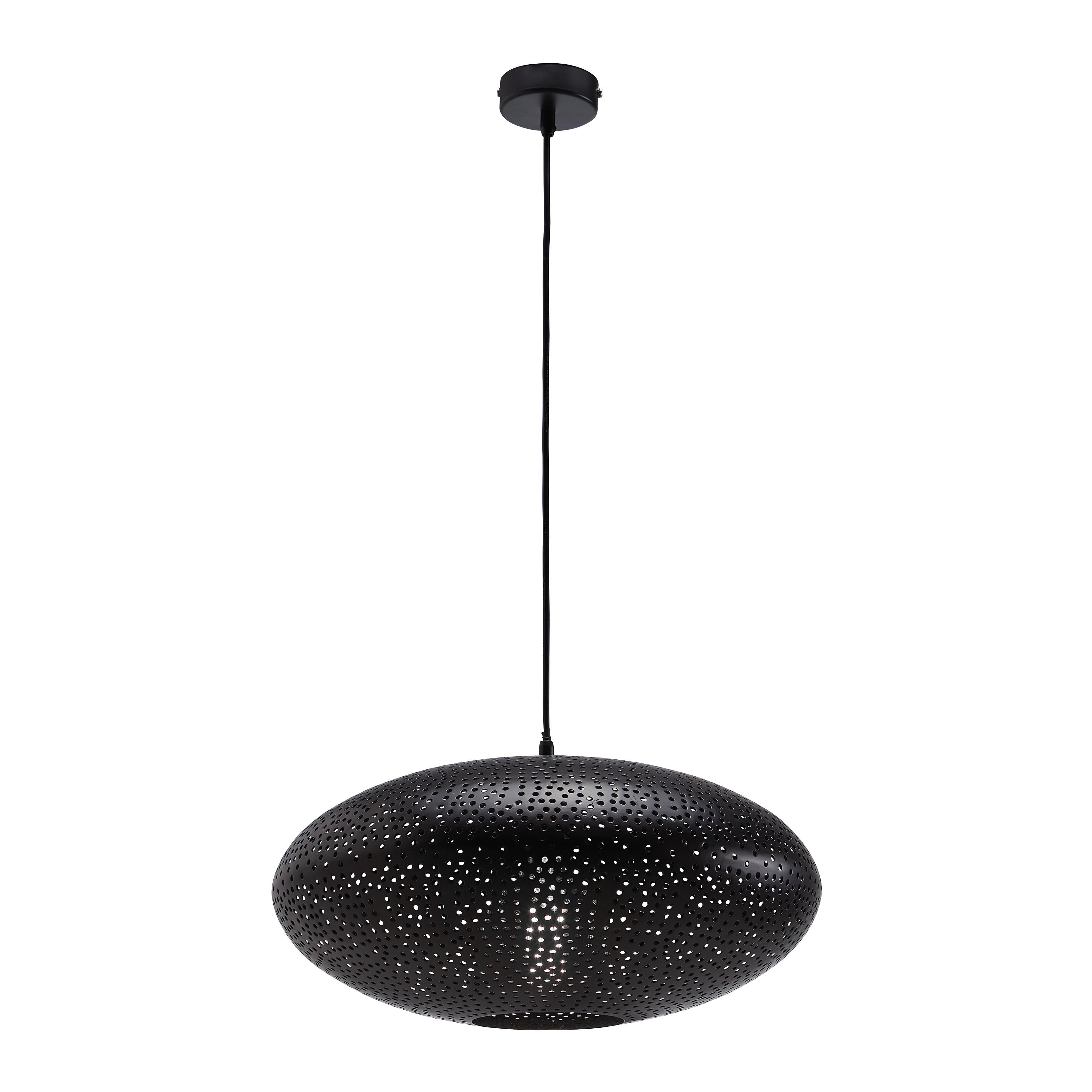 Függőlámpa Nina - fekete, Modern, fém (41/124cm) - Bessagi Home